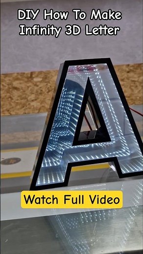 Infinity LED letters never fail to impress💫#diy #diyprojects #signage #infinity #signfabrication