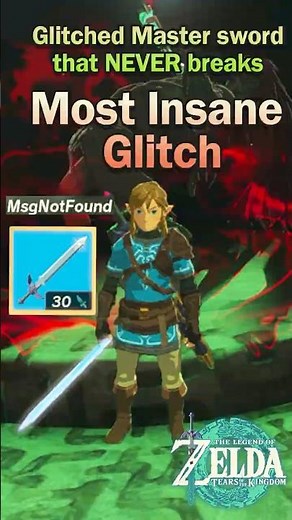 Unbreakable master sword glitch in Tears of the kingdom