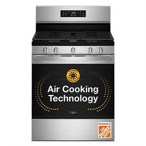 Reviews for Whirlpool 30 in. 5 Burners Freestanding Gas Range in Stainless Steel with Air Cooking Technology | Pg 1 - The Home Depot