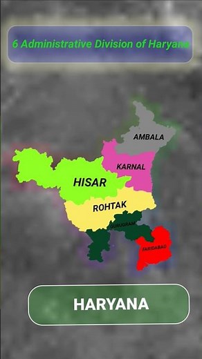 Haryana Map | 22 Districts of Haryana | Map of Haryana with Administrative Division