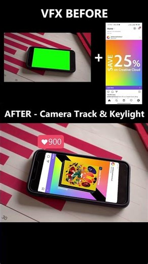 VFX After Effects Motion Design Camera Tracking Green Screen #aftereffects #vfx #motiondesign #short