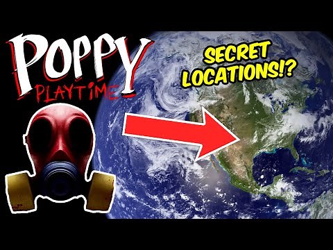 Poppy Playtime Secret Locations On Google Earth (Gas Mask, Mommy Long Legs, PJ Pug A Pillar)