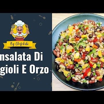 Ricetta orzo e fagioli | Insalata di fagioli | Ricetta insalata d'orzo | Insalata di fagioli rossi