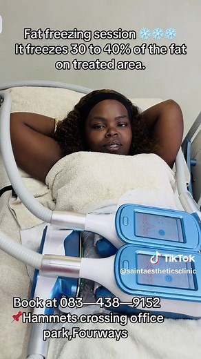 Say goodbye to stubborn fat the non-surgical way 💎 Our Fat Freezing treatment helps: ✨ Freeze & destroy fat cells ✨ Reduce fat by up to 30–40% per area ✨ Sculpt and contour your body ✨ No downtime, no surgery ✨ Safe & effective results Results start showing in 2–3 weeks up to 8 weeks ⏳ 🔥 Perfect for tummy, love handles, arms & thighs 📍 Hammets Crossing Office Park, Fourways 📲 Book now: 083 428 9152
