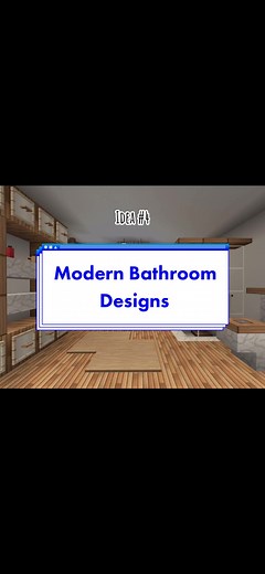 Modern Bathroom Designs in Minecraft