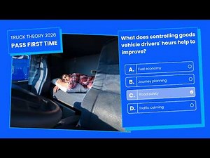 Pass the Official DVSA LGV & HGV Truck Theory Test UK - Drivers Hours and Rest Periods 2026