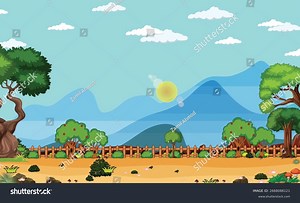 Cartoon Style 2d Animation Background Design Stock Vector (Royalty Free) 2668086121 | Shutterstock