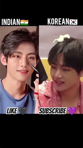 bts v Indian vs korean hindi song whatsapp status #v #taehyung #bts #hindisong