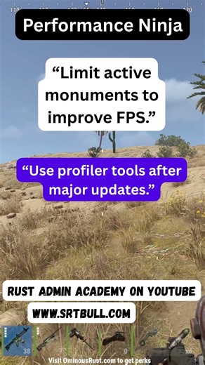 Server Optimization is Always Appreciated | Rust Admin Academy Pro Tips