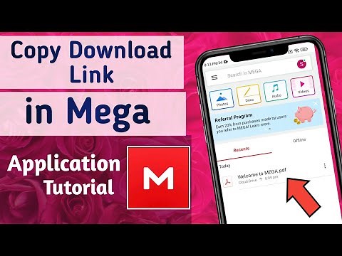 How to Copy Download Link of a File in Mega App