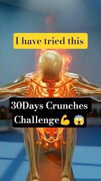30Days Crunches Challenge😱 #facts #gym #fitness #trending #ytshorts #yt #detox