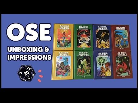 Old-School Essentials Classic & Advanced Fantasy Unboxing [OSR RPG]