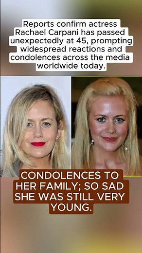 Rachael Carpani’s Unexpected Loss Shocks Fans