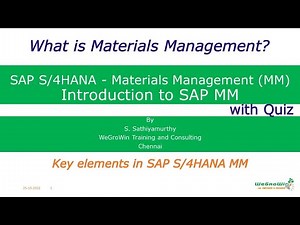 SAP MM | What is Materials Management in SAP? | MM Basics Explained for Beginners | 02-04