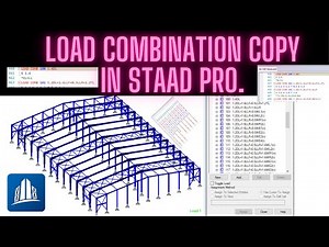 Load Combination Copy in STAAD Pro. || STAAD Editor || Steel Shed || Load Combination || BNBC 2020 |