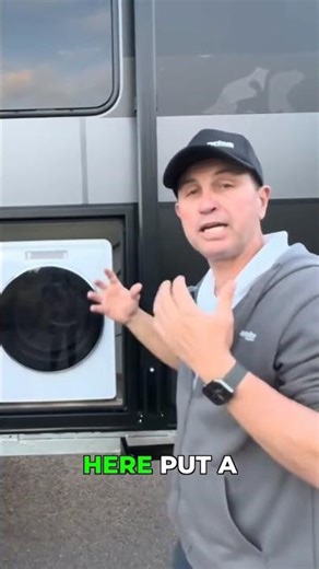 Genius Caravan Hack: Washer Under the Awning! 🧺