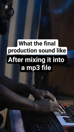 This is what it sounds like when I Mix the final production of the beat down into a mp3 file