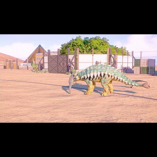 Bumpy Ankylosaurus VS Blue Velociraptor Team 🦖 Jurassic World Evolution 2 Dinosaurs Fighting #Shorts