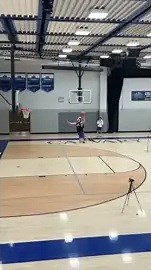 Free throw line dunk attempt!