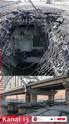 Crimean Bridge is damaged and significantly weakened; Ukraine will sink it to the bottom of the sea
