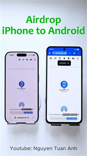 How to airdrop iphone to android