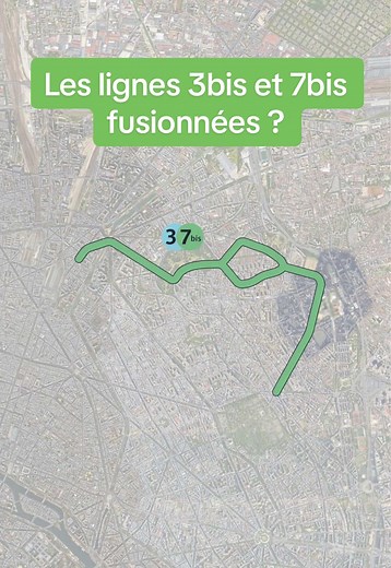 Fusion des lignes 3bis et 7bis du métro parisien