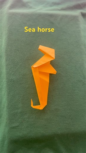 Paper Seahorse Craft 🌊 | So Easy Even Beginners Can Make It!