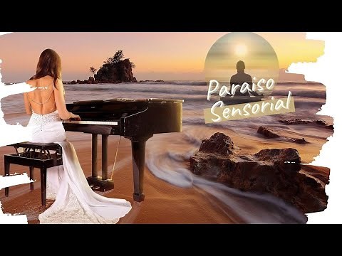 😎 Video de Puestas de Sol en el Mar 🎵 Musica Ambiental Romantica Instrumental a Piano
