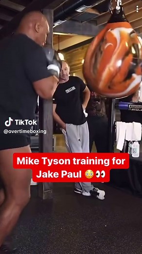 Iron Mike looking dangerous 👀 @Mike Tyson #miketyson #ironmike #boxin... | jake paul training