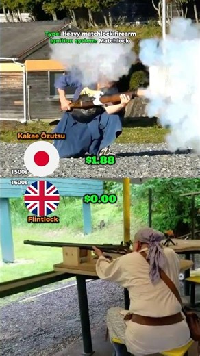 Kakae Ōzutsu vs Flintlock Wall Gun: Which Cost More To Fire? #military
