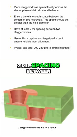 Minimum spacing and via sizing guide