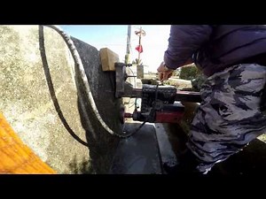 【働く機械】コンクリートに穴をあける方法