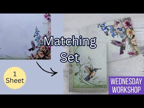 Make a Card AND Envelope from 1 Sheet of Paper!