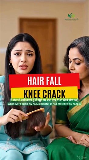 Stop Hair Fall & Knee Crack Sound Naturally | 21-Day Ayurvedic Powder for Hair Growth