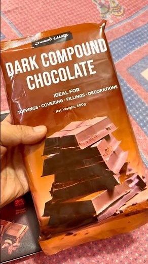 Dark compound chocolate #proteinbar #chocolate #recipe