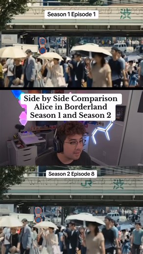 Side by Side Comparison Alice in Borderland Season 1 and Season 2 #aliceinborderland #aliceinborderland2 #japanese #reaction | Brandonkiyoshi