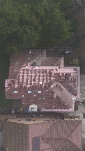 Ever seen how tile roofs are replaced?! #homeimprovement #roofrepair