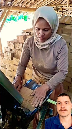 clay roof tile making process #trending