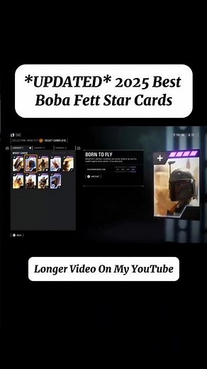 *UPDATED* 2025 BEST Boba Fett Star Cards For All Modes! (Short Version) #swbf2 #battlefront2