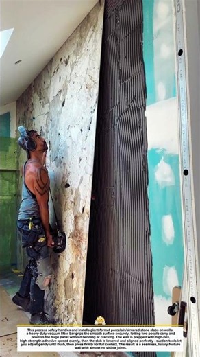 Massive Slab Wall! Safe Lift & Perfect Fit Hack 🪨✨