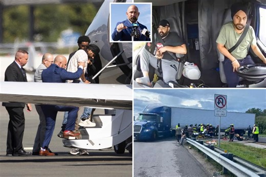 Illegal immigrant trucker charged in deadly wreck flown back to Florida after he fled to sanctuary state