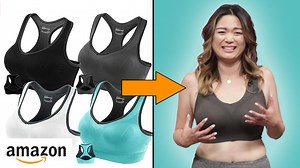Watch Women Try Amazon's Best Selling Sports Bra on Amazon Live