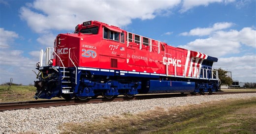 CPKC debuts 1776 locomotive to celebrate America's 250th anniversary