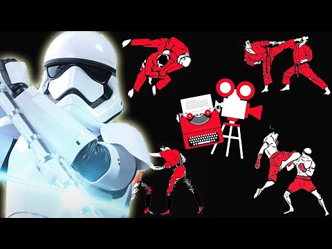 Star Wars The Force Awakens Finn vs Stormtrooper TR-8R Lightsaber Fight Scene Breakdown