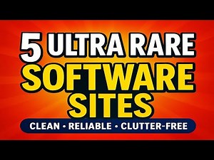 🔥 5 Ultra Rare Software Websites You’ve Never Heard Of (But Should Be Using!)