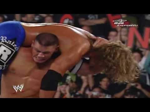 WWE - John Cena FU's Edge Through 2 Tables (HD)