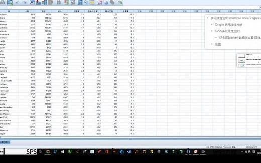 多元线性回归分析 SPSS Origin 回归方程 多元线性回归分析 拟合回归方程详细操作及结果解释