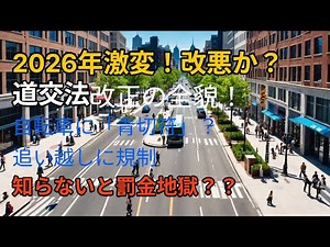 2026年 道路交通法改正の全貌