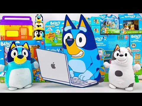 Bluey Toy Collection Unboxing Review | Mystery Cute Bluey Box & Bluey HugMees