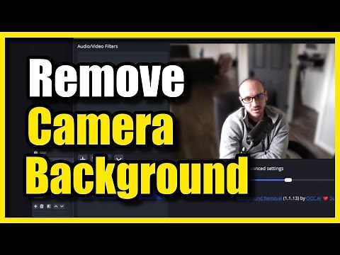 How To Remove Background in OBS STUDIO Without a green screen (Easy Method)
